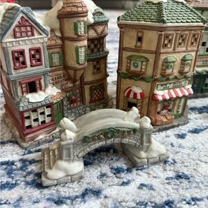 Charming Holiday Village Set